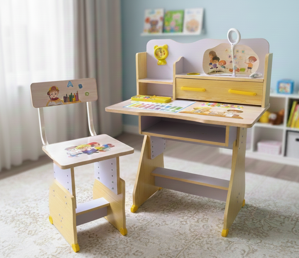 Set Escritorio y Silla Infantil de Madera con Organizador - Envío Gratis y Pago Contra Entrega - Curiosity China