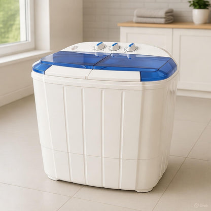 Lavadora Compacta Semi-Automática Con Exprimido - Envío Gratis y Pago Contra Entrega - Curiosity China