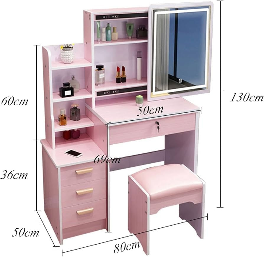 Vanity Tocador con Espejo y Luces LED para niña - Envío Gratis y Pago Contra Entrega - Curiosity China